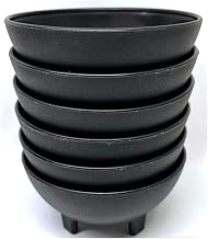 THE UM24 Black Small Salsa Bowls (Molcajete) 13oz 6PC