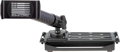 Miniatura 1 de Bulletpoint Soporte para teléfono celular con soporte para tablero RAM Truck (2019+ 1500, 2500, 3500 y TRX) con soporte de bola de 0.787 pulgadas,