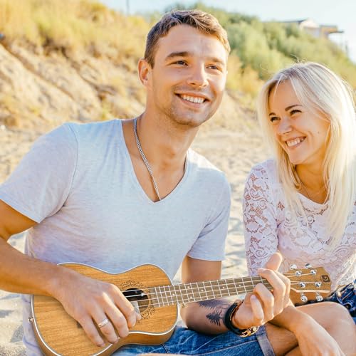 Vangoa Tenor Ukulele, Acoustic Electric Ukelele 26 Inch Uke Mahogany Ukulele Professional Set With Equalizer Starter Kit  thumb #7