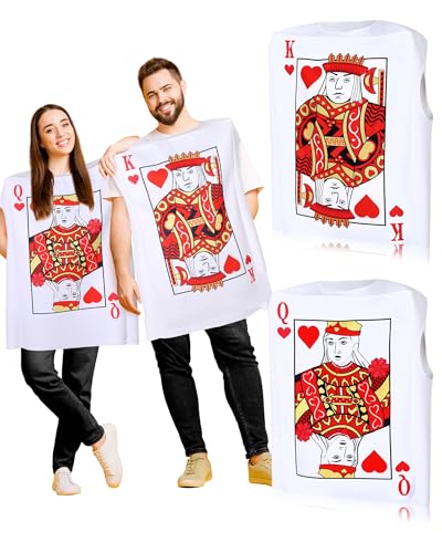 Newcotte Halloween Poker Card Couples Costume Set