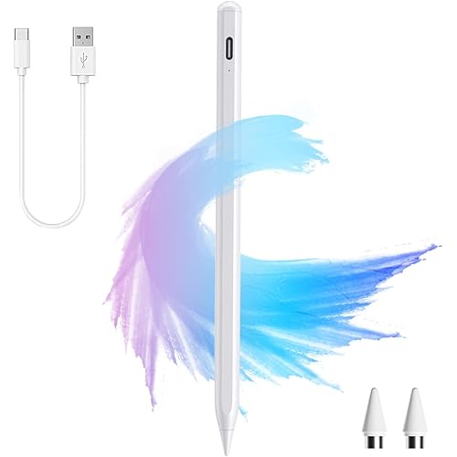 [2-in-1] Universal Active Stylus Pens for Touch Screens,Rechargeable Digital Stylish Pen Pencil, SIMDOG Stylus Pen Touch Screen Pens for iPhone,Samsung Touch Screens Cell Phones, iPad