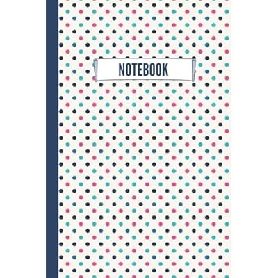 Notebook: Beautiful Modern Lined Paper Notebook Journal | Multicolor Polka Dots Pattern Design with Light Brown Background | 120 pages 6&rdquo;x9&rdquo; | Awesome Gift for any Occasion