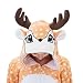 ABENCA Zip up Fleece Onesie Pajamas for Women Adult Cartoon Animal Halloween Christmas Cosplay Onepiece Costume, Deer, M