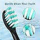 10 Pcs Bürstenköpfe passend für Happybrush VIBE 3 Aufsteckbürsten Ersatzbürsten, Ersatzbürstenkopf passend für Eco VIBE 3 - Schwarz