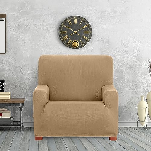 Fundas de sofa elásticas 1 plaza modelo Ulises protector de sillón individual adaptable 4