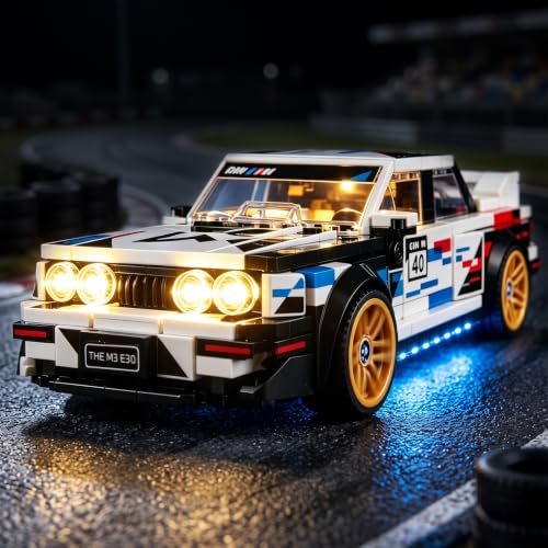 Kyglaring Light Kit for LEGO BMW M3 (E30) 77263 Set, Lights Only