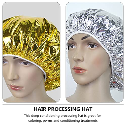 Lurrose Ladies Hats 5Pcs Deep Conditioning Heat Cap Microwavable Heat Cap for Steaming Hair Styling and Steam Cap Steaming Haircare Womens Hats - Image 4
