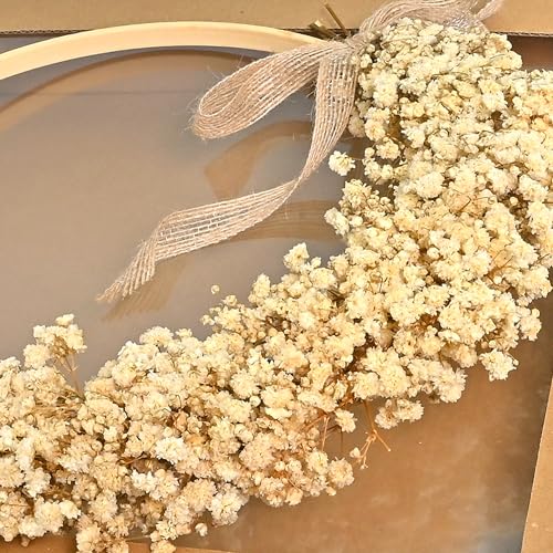 Image of Cortina Artificial Flowers for Decoration | Aesthetic Room Decor, Home Decor, Living Room Decor & Bedroom Decor | Artificial Flower Wall Decor | Great for Gifting - Beige - 35x2x35 CM