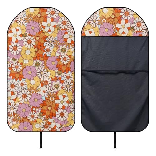 Image of Daisy Flower Car Seat Towel Cover Front Car Seat Covers Universal Front Seat Cover Waterproof Soft Auto Seat Covers Anti-Slip Universal Fit for Auto Truck Van SUV