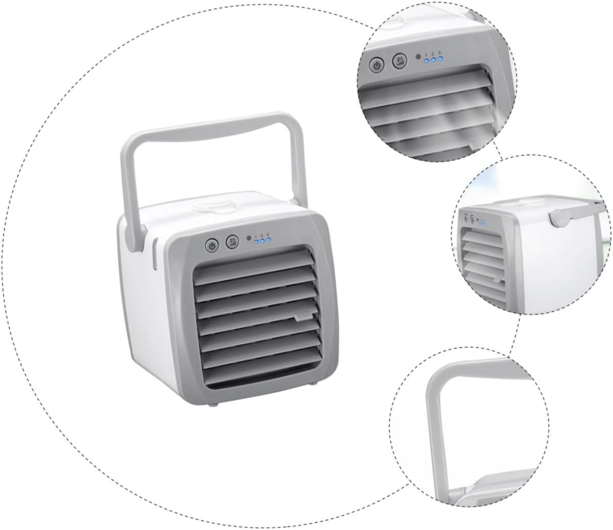 Summer Mini Air Cooler Fan Desktop Air Conditioner Portable Energy-efficient for Home Office School