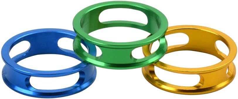 4pcs/lot 28.6mm Aluminium Alloy Bicycle Headset Stem Washer Bike Accessories 1-1/8" 10mm Mountain Bike Spacers for Bikes(Red)