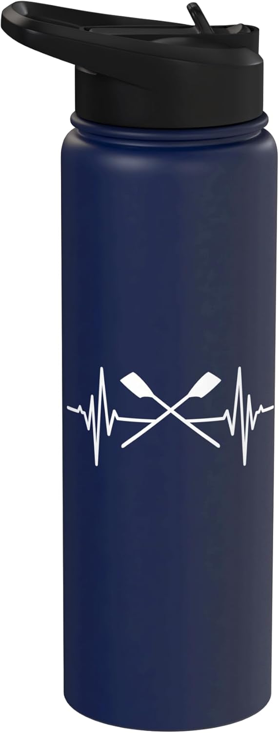 Oars Heartline Rowing Rowboat Stainless Steel Insulated Water Bottle