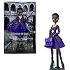 Monster High x Wednesday Doll and Accessories, Bianca Barclay Collectible in Nevermore Academy Uniform with Siren Amulet, Backpack and Doll Stand