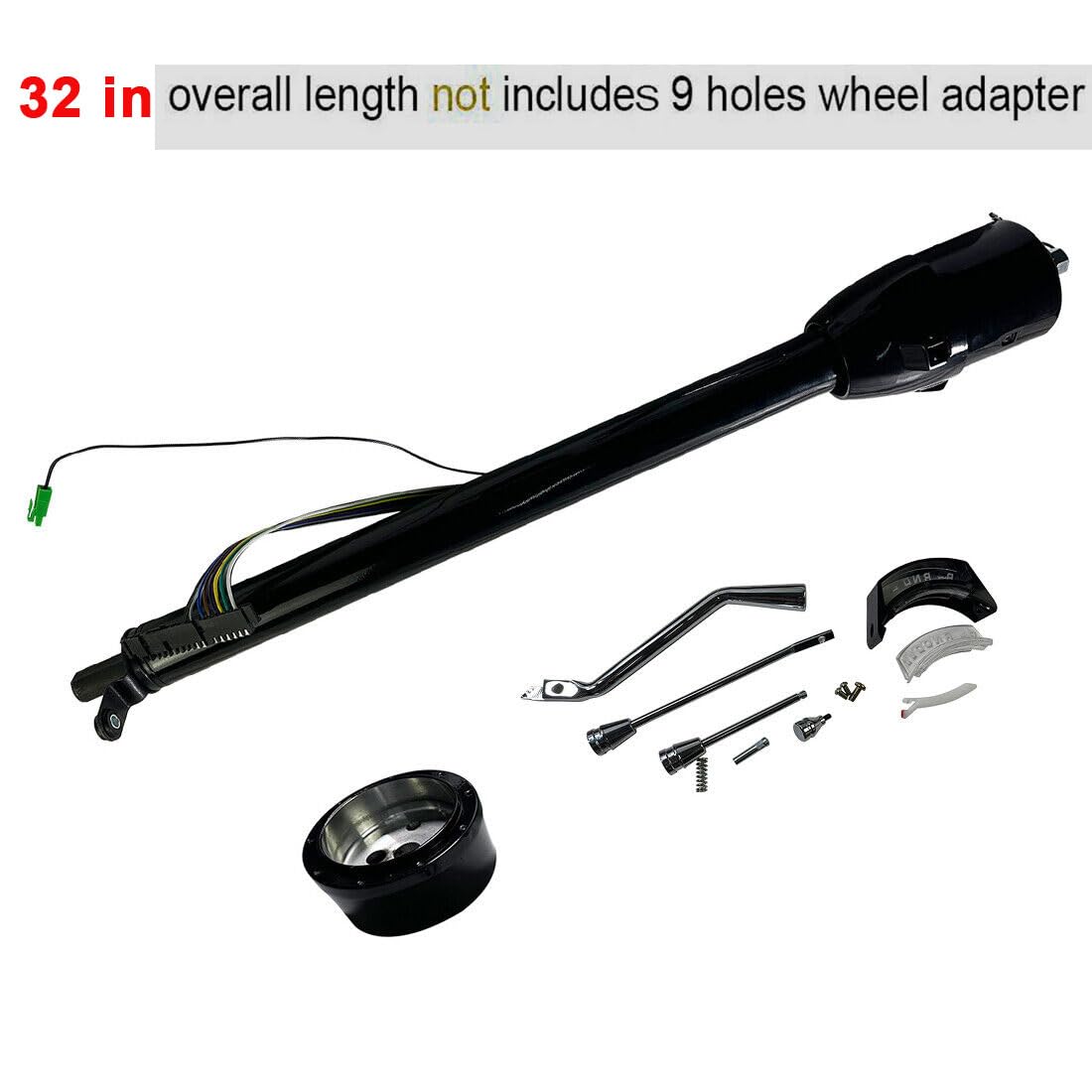 GM Adapter Column 30-Inch Tilt Steering Column Chrome - Universal Auto Column With Shift Indicator & Wheel Adapter Tilt Switch GM Adapter Column 30-Inch Tilt Steering Column Chrome - Universal Auto Column With Shift Indicator & Wheel Adapter Tilt Switch