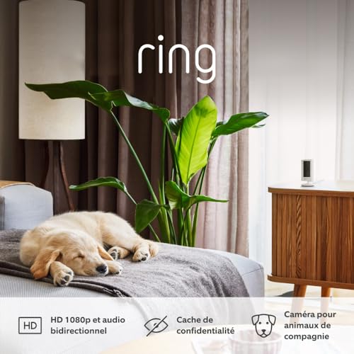 Ring Caméra intérieure Indoor Camera 2e gén. + Câble d'alimentation USB A vers micro USB de 3m | Caméra de surveillance wifi sur secteur audio bidirectionnel | Essai Ring Home gratuit 30 j. - vue 10