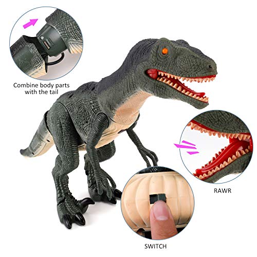 image for Liberty Imports Dino Planet Remote Control R/C Walking Dinosaur Toy wi