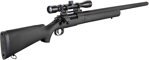 Miniatura 10 de Lancer Tactical Rifle Airsoft de francotirador con resorte M24 Bolt Action con alcance (resorte de aluminio CNC mejorado, 470 FPS)