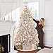 Best Choice Products 6ft Prelit Tinsel Christmas Tree, Artificial Seasonal Holiday Decoration w/ 1,000 Branch Tips, Stand - Gold