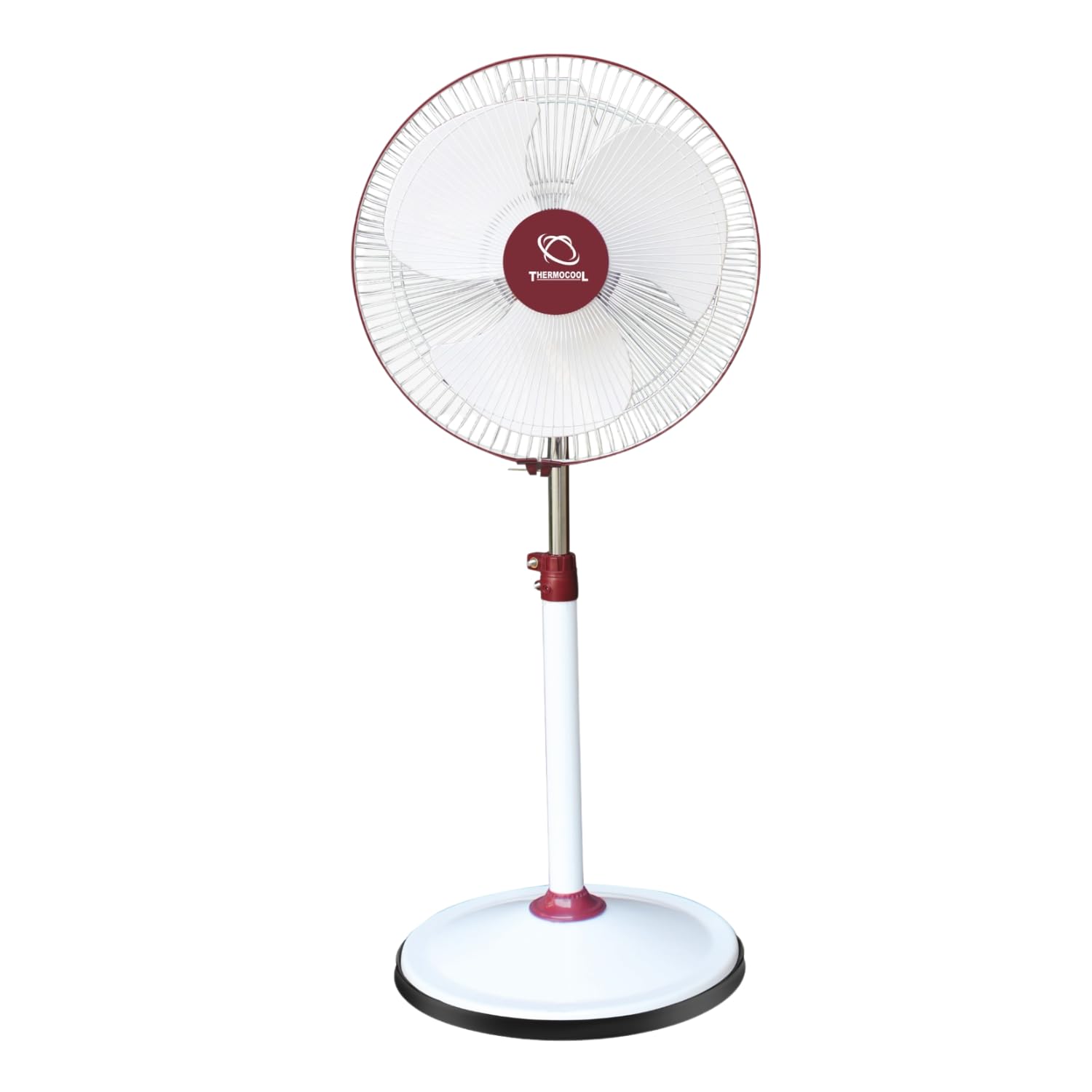 Thermocool Rapid Pedestal Fan 400mm | High Speed 3 Blade | Heavy Duty Motor | Farrata | Easy to Clean | Energy Saving Fan | Standing Fan for Home/Office/Factory | Magenta Purple