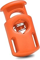 Vista 23 de CooBigo 20 piezas de cierres de cordón de resorte de plástico, cierres de palanca de cuerda de paracaídas para pantalones de sudor con cordón