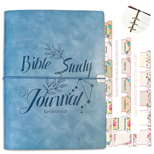 Tolivip Bible Study Journal & Binder, Bible Study Supplies, Blue