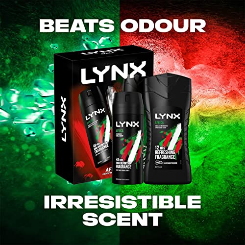 Lynx Africa Retro Bodyspray and Bodywash Gift Set, 2 Pieces - Image 2