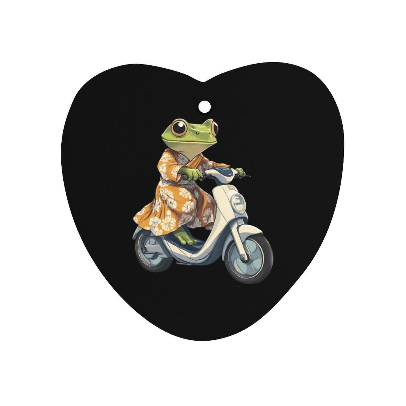 Frog Ride Motorcycle Car Air Freshener Hanging Aromatherapy Tablets for Car Accessories Love form