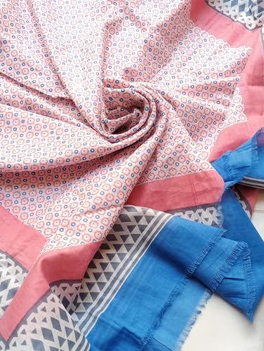 Image of Fabtone Elegant Printed Women's Scarfs |Beach Pareo | 100% Pure Soft Cotton Stole for Ladies /Girls 100x180 cms