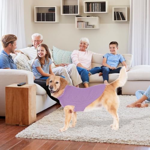 Image of BINGPET Dog Sweater for Large Dogs, Turtleneck Knitted Clothes