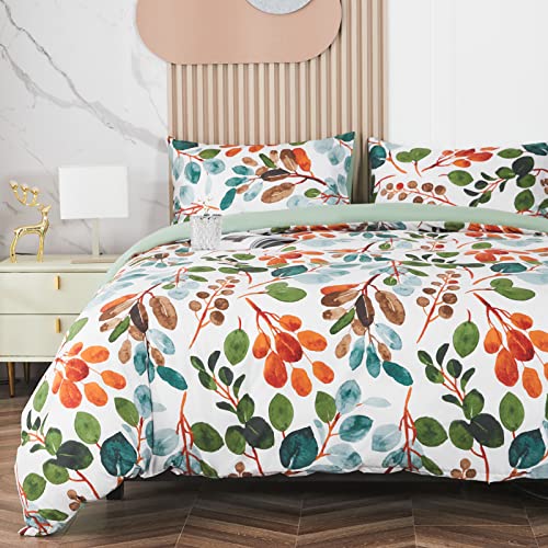 Neverless® Damen Loopschal Strickschal Schlauchschal Schal Feinstrick einfarbig rosa 3 Jemiipee Blumen Bettwäsche-Set mit Herbstblätter Muster, 1 x Bettbezug 135x200 cm mit 1 x Kissenbezug 80x80 cm und Reißverschluss, Weiche 100% Mikrofaser Bettwäsche Modern, Bunte Blätter