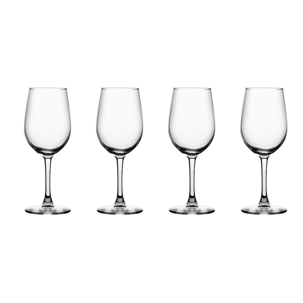 Copas de Vino Tinto Copa de Cristal Transparente para degustación de vinos Fiesta Elegante Cristalería para Beber Copa de Vino Tinto Juego de 4 Tazas para Beber (Color : ClearB)