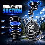 OELUN Car Phone Mount with Strong Vacuum Suction, Dashboard & Windshield Holder, 360° Adjustable Telescopic Arm, One-Touch Clamp for iPhone & Android