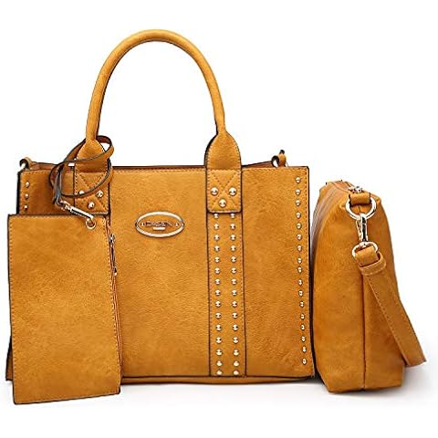 Dasein 3pcs Women Handbag Wallet Top Handle Satchel Purse Hobo Crossbody Shoulder Bag Tote Bag Cover
