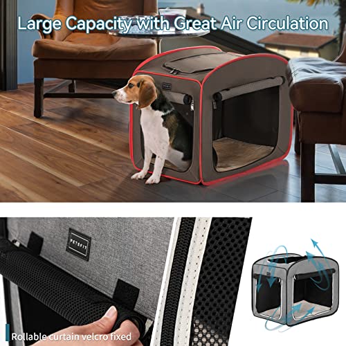 Petsfit Portable Dog Crates For Medium Dogs, Travel Dog Crate With Soft Cushion And Carrying Case, For Indoor Outdoor #TOP4