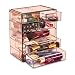 Sorbus Cosmetics Makeup and Jewelry Big Storage Case Display - Stylish Vanity, Bathroom Case (3 Large, 4 Small Drawers, Bronze Glow)