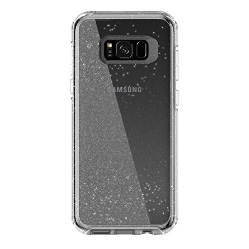 OtterBox Symmetry Clear Series for Samsung Galaxy S8+ - Frustration Free Packaging - Stardust (Silver Flake/Clear)