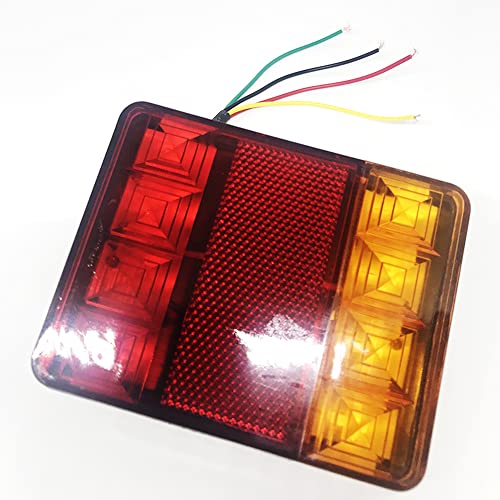 8 LED Luz de Cauda Luz de Freio Luz de Reversão Luzes Traseiras 12V para Trailer Truck Car Boat Trai