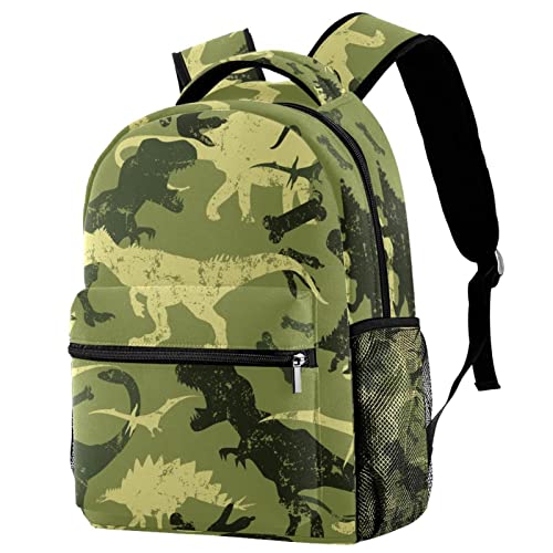 Bolsos de hombro y mochilas de camuflaje de dinosaurio ligeras