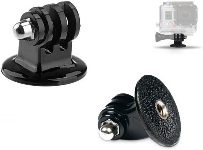 MazeTechnoTripod Mount Adapter for GoPro Camera Hero 5 4 Silver Black Session 3 2 HD, Action Camcorder Xiaomi Yi, SJcam, SJ4000, SJ5000. Monopod Mounts Replacement Accessory Head (2pcs)