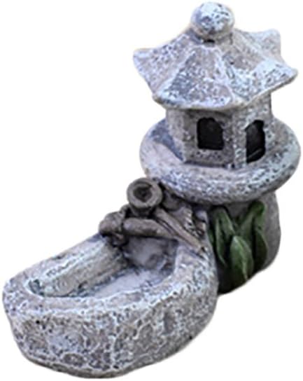 Floralby Fairy Garden Ornament, Miniature Pool Tower Micro Landscape Bonsai Garden DIY Decor