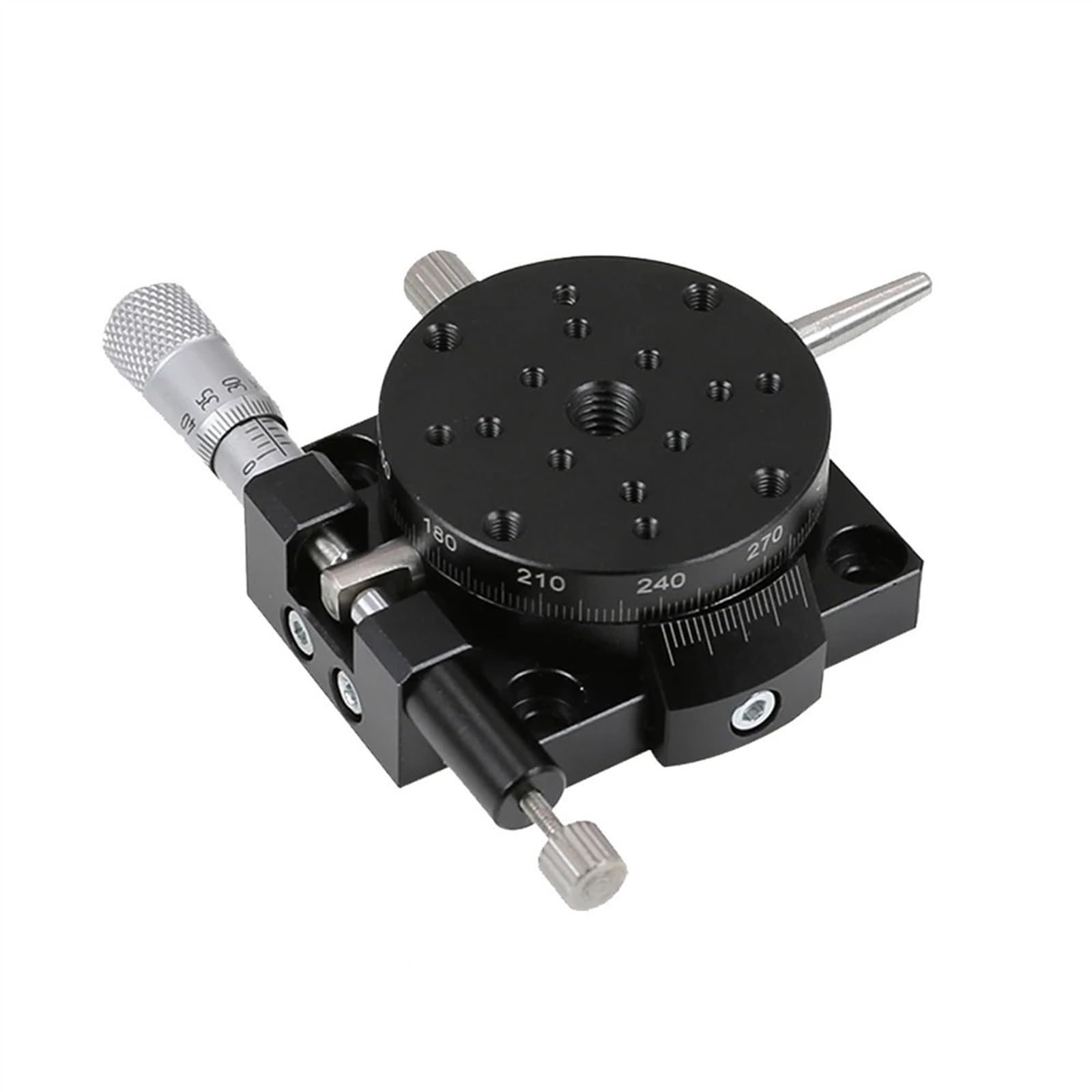 YFBCMXSKG Roller Table R Axis Precision Type Manual Rotating Platform Sliding RSP40-L 360 Degree Stage Precision Bearing Linear Stage Load 9.8N 40mm