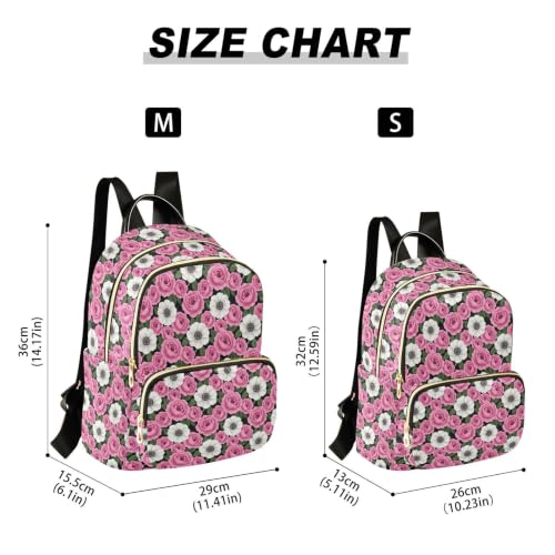 Mochila estampada llamativo estampado animal múltiples bolsillos S 3