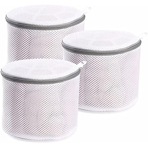 3 Pcs Bra Washing Bags, Fine Mesh Laundry Washing Bag, Net Bra Laundry Bags with Zips for Bra, Clothes, Socks, Underwear, Reusable Dryer Washing Machine Bags Cover
