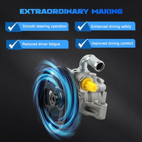 YOMALL Power Steering Pump 20-2403 for 2009-2017 Traverse 3.6L, for 2008-2017 Enclave 3.6L, for 2007-2016 Acadia 3.6L, for 2007-2010 Outlook 3.6L & Torrent & Equinox 3.6L, Replace OE 96-2403 20954812 by YOMALL - Image 8