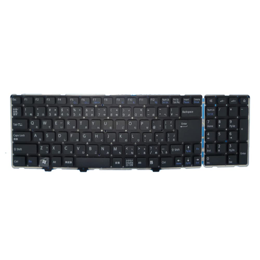 Laptop Keyboard for Sony VGN-AW 3010BE21-203-G 92600465 Japanese JP JA Black Without Frame