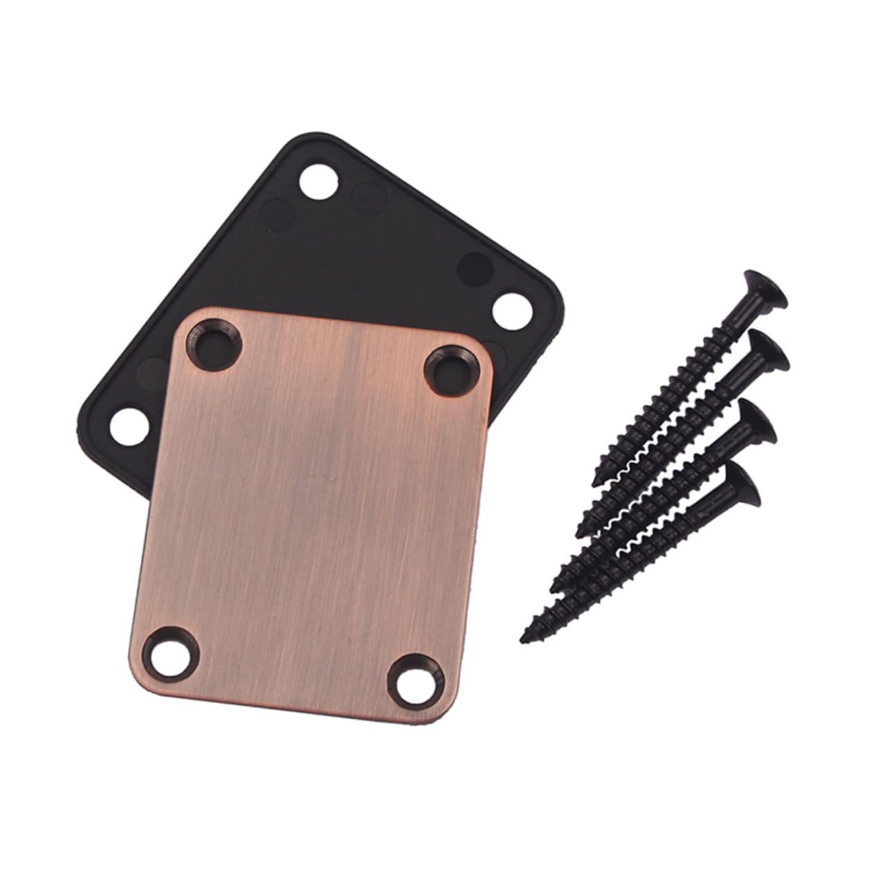 SUPVOX2pcs Engraved Guitar Neck Plate Engraved Neck Plate Guitar Saddle Screw Guitar Accessories Custom Neck Plate Bass Screw Guitar Screws Guitar Parts Electric Guitar Connecting Plate