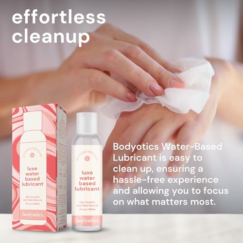 Image of Bodyotics Comfyflow Period Care Pack and Water-Based Lube Bundle (4 Fl Oz) - Menstrual Cup and Discs with String and Ring, Carrying Pouch, Comfort-Fit Design with E-Book Guide, Personal Lubricant