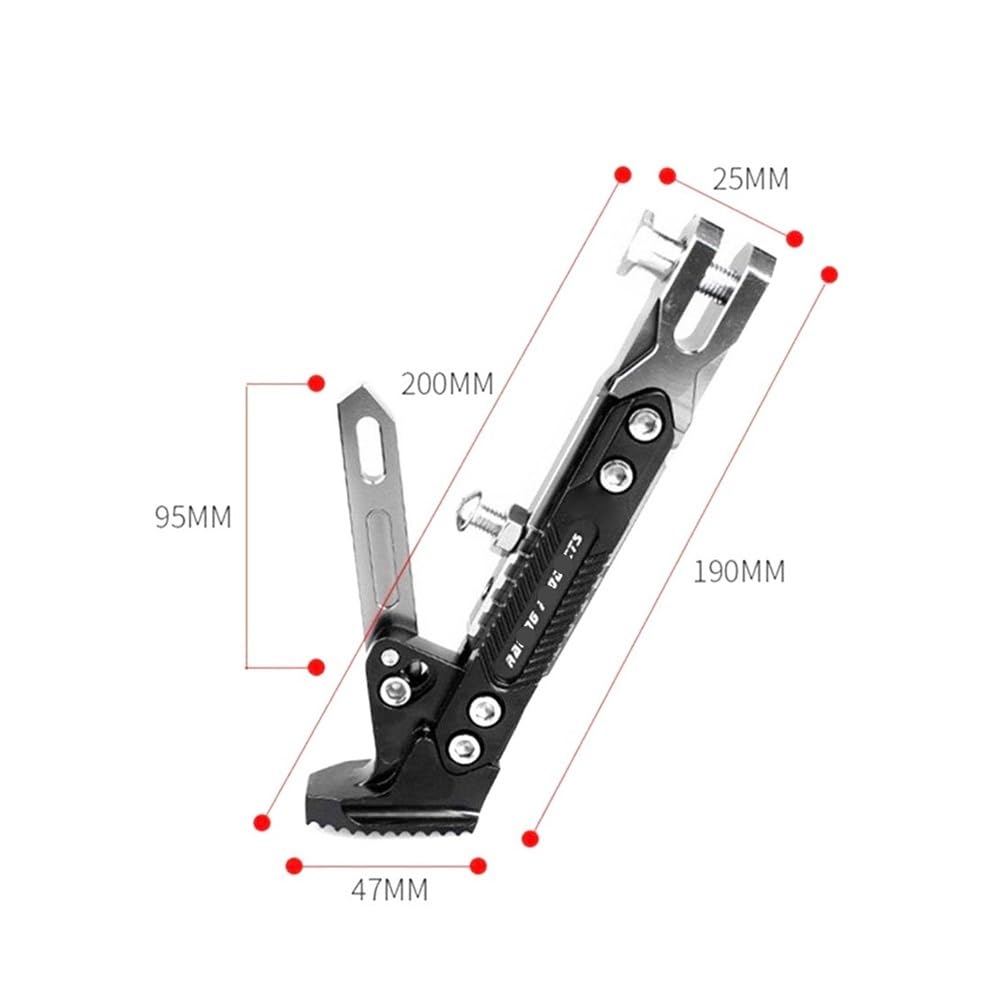 Pata Soporte Apoyo Caballete Lateral Ajustable Motocicleta para Adventure C650Gt G 310 GS K1200R F 800 R1200Gs 2004-2012 1200