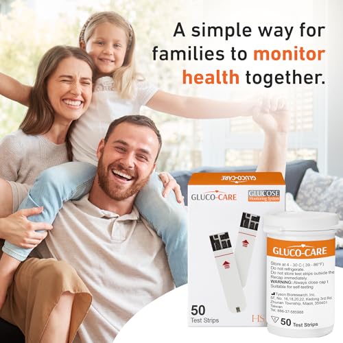 GLUCO-CARE Glucose Test Strips 50/bx, High Acuracy and Fast Results, Diabetes/Sugar Testing - Thumbnail 6