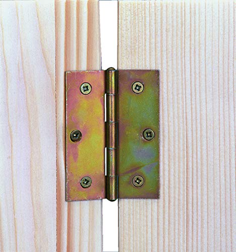 Gah-Alberts 345396 Hinge Raw Steel L x W 64 x 34 mm Thickness 1 mm Pack of 20 Galvanised Yellow, 64 x 34 mm / 20 Stk - Image 3